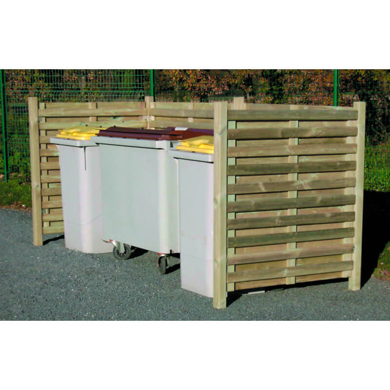 Cache-conteneurs en bois SHELTER direct urbain
